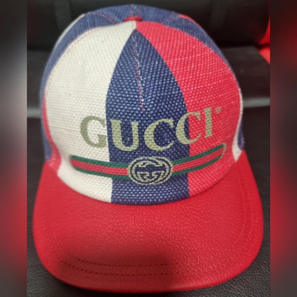 Red, Blue and White Gucci Hat Small (57)